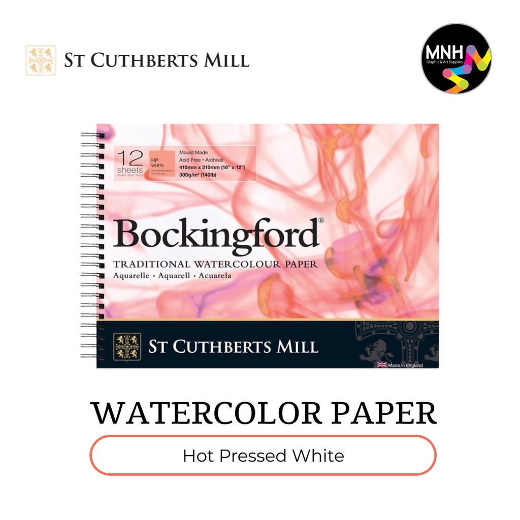 

Saunders Bockingford Watercolor Album - Hot Pressed (White) - 410x310mm