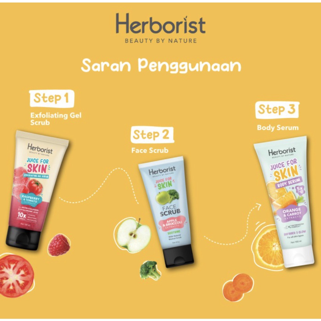 Herborist Juice For Skin Face Scrub - 60gr