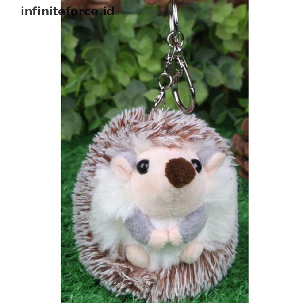 (Infiniteforce.Id) Gantungan Kunci Boneka Landak Bahan Plush 10cm