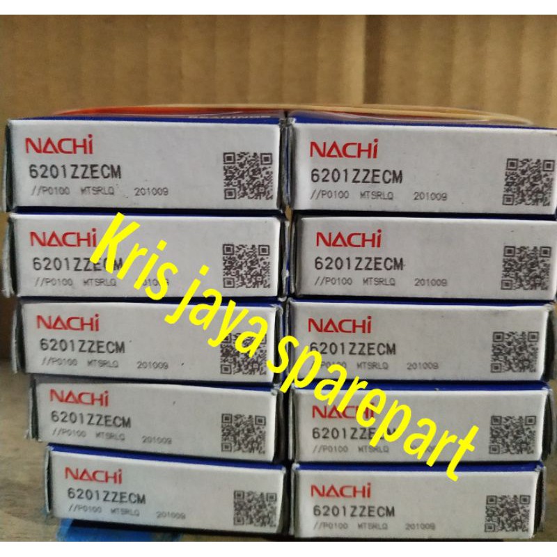 bearing 6201 zz merk nachi japan