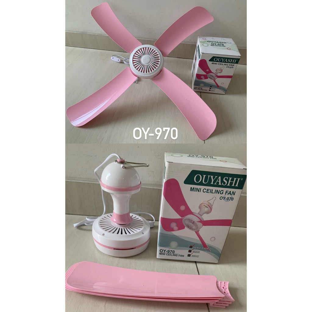 Kipas angin gantung Ouyashi tipe OY-570 , OY-770 , OY-970 , warna pink , baling baling 4