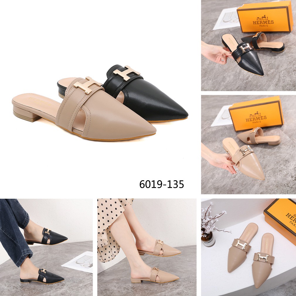 Leather 'H' Iconic Loafers Shoes #6019-135