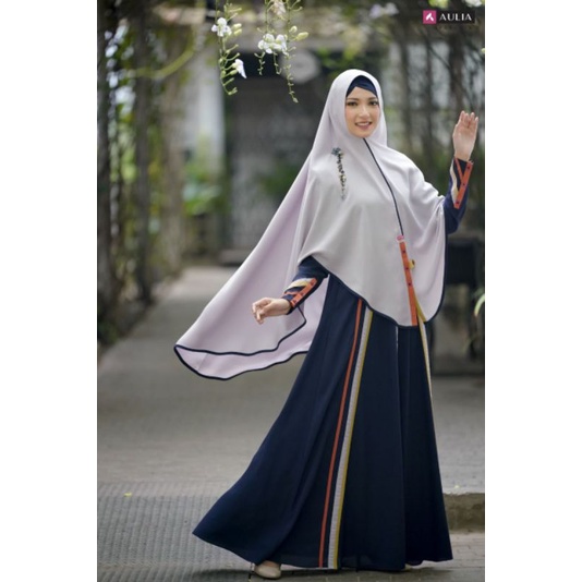 New - SET GAMIS AULIA FASHION NARAYA NAVY CHALK