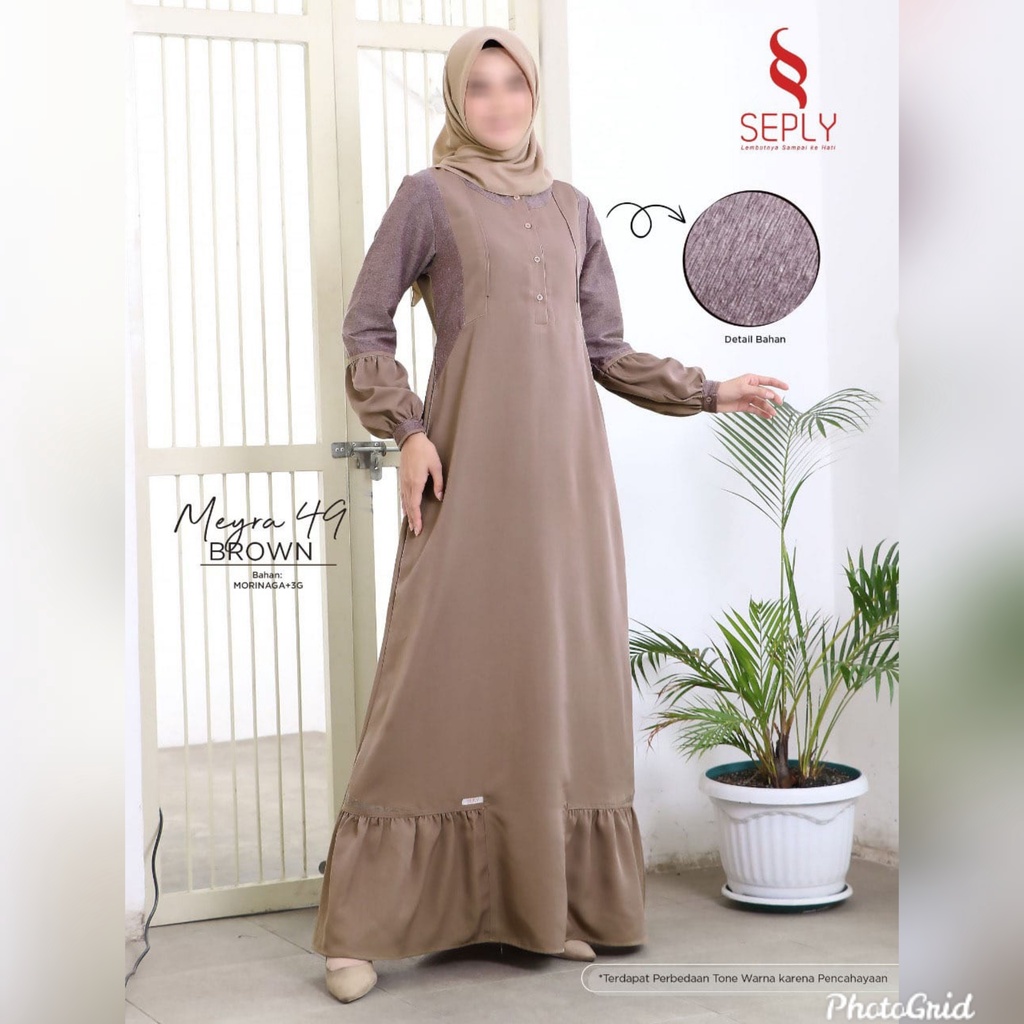 Baju Gamis Meyra 49 merk Seply