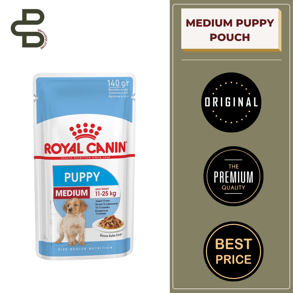 ROYAL CANIN MEDIUM PUPPY WET POUCH / WET FOOD 140GR