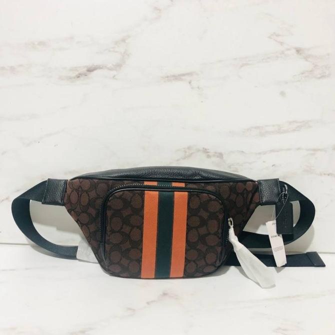 COACH THOMPSON BELTBAG BUMBAG SIGNATURE MAHOGANY GINGER WAISTBAG FDHGF4654