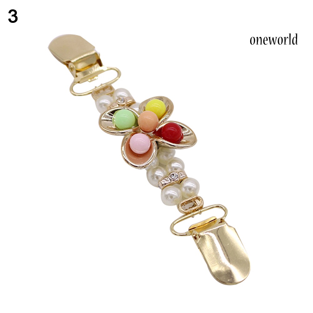 OW@ Women Fashion Duckbill Clip Shawl Blouse Shirt Sweater Cardigan Collar Brooch