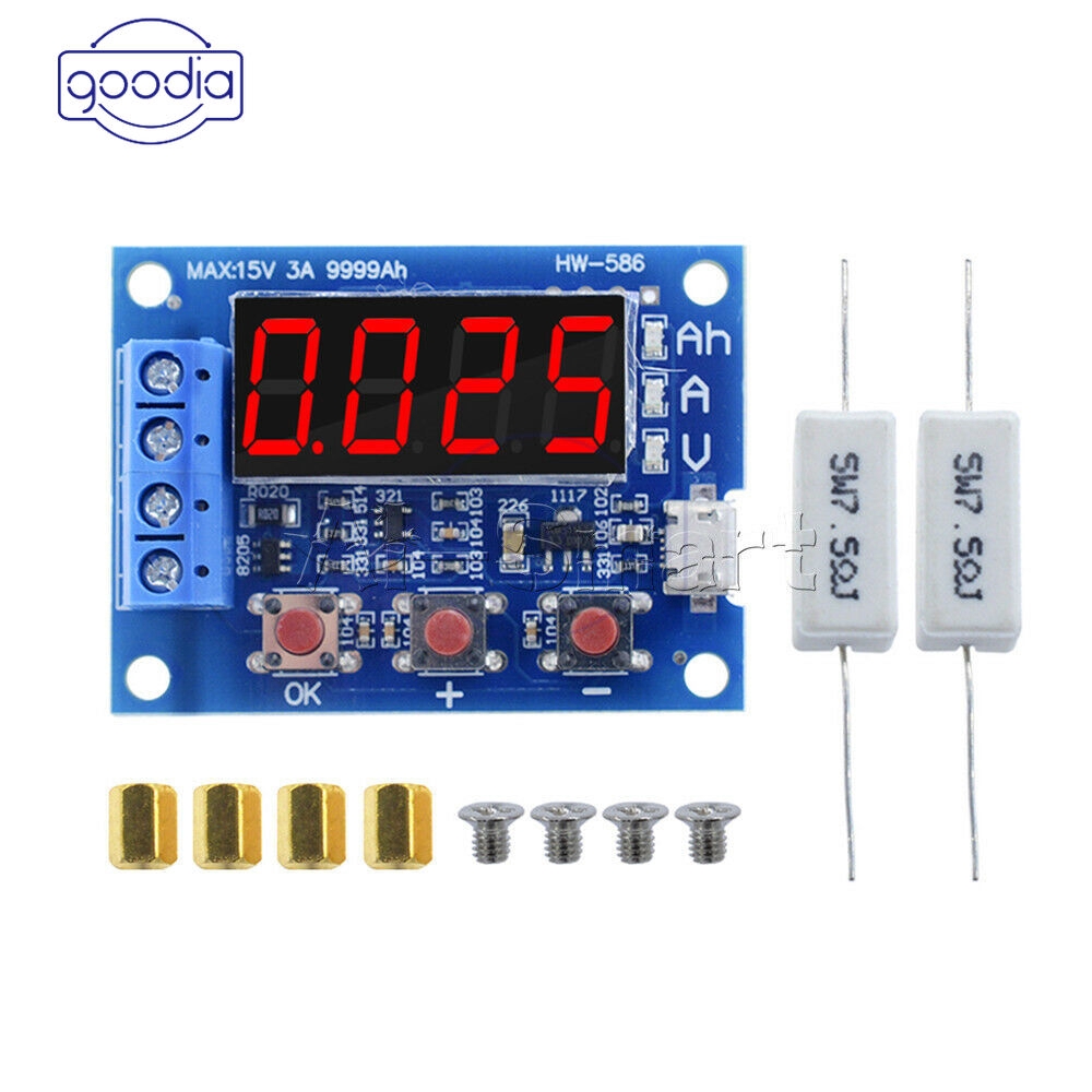 ✈【Fast/COD】✈  18650 Li-ion Lithium Lead-acid Battery Capacity Meter Discharge Tester 1.2-12VDC