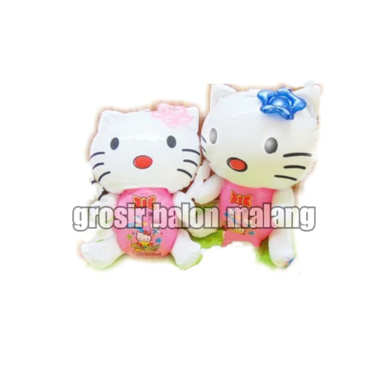 balon tiup tiupan boneka hello kitty pvc