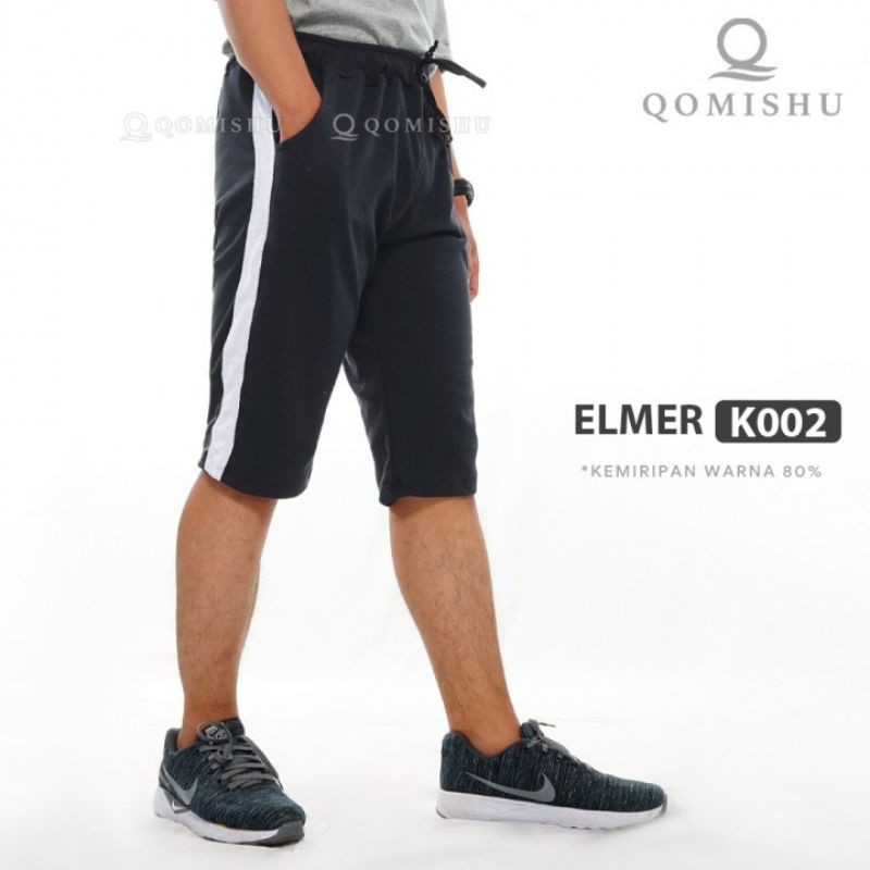 Celana pendek pria Shorts Pants Elmer QOMISHU celana training pendek