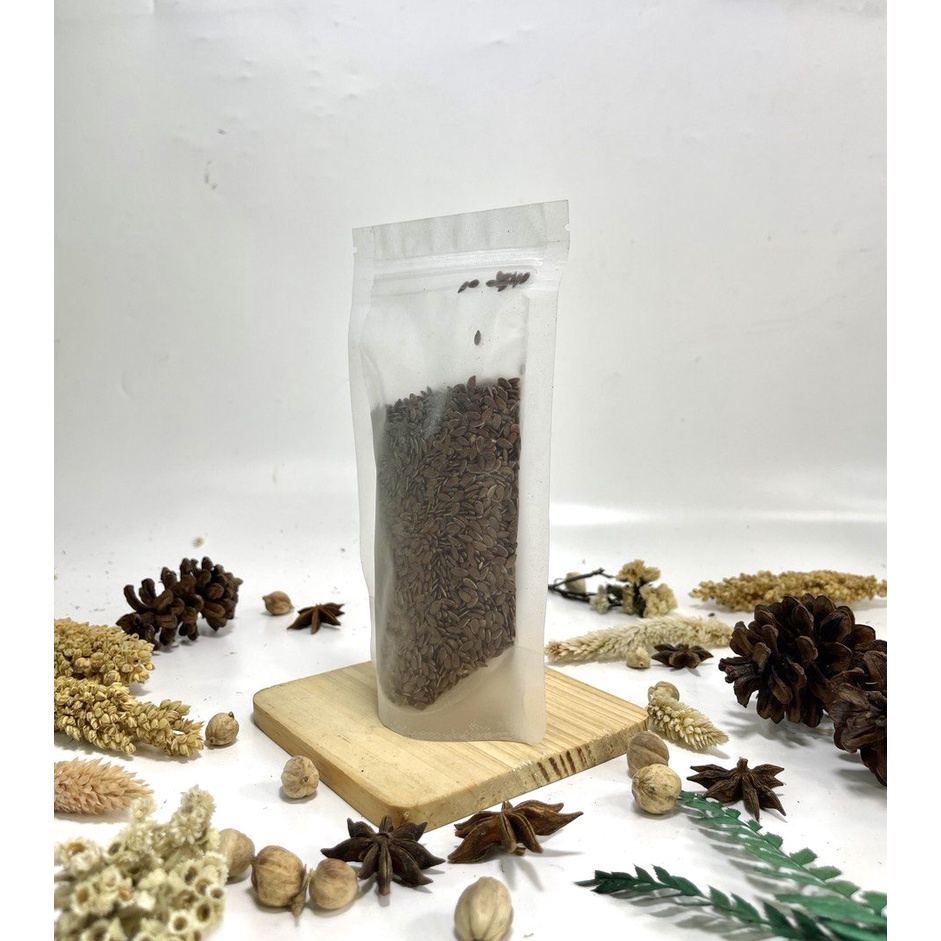 100g Brown Flaxseed Biji Rami Coklat Kualitas Premium Murah Sruput Herbal