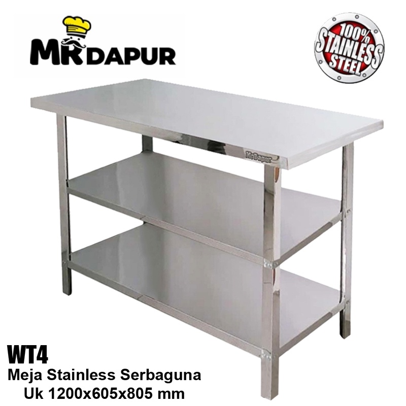 Meja Stainless Steel MrDapur WT 4