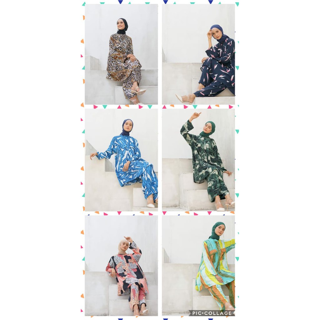 PROMO BAJU WANITA l Baju Santai Muslimah | Satu Set Baju Muslimah Atas Bawah Terbaru | Baju Santai