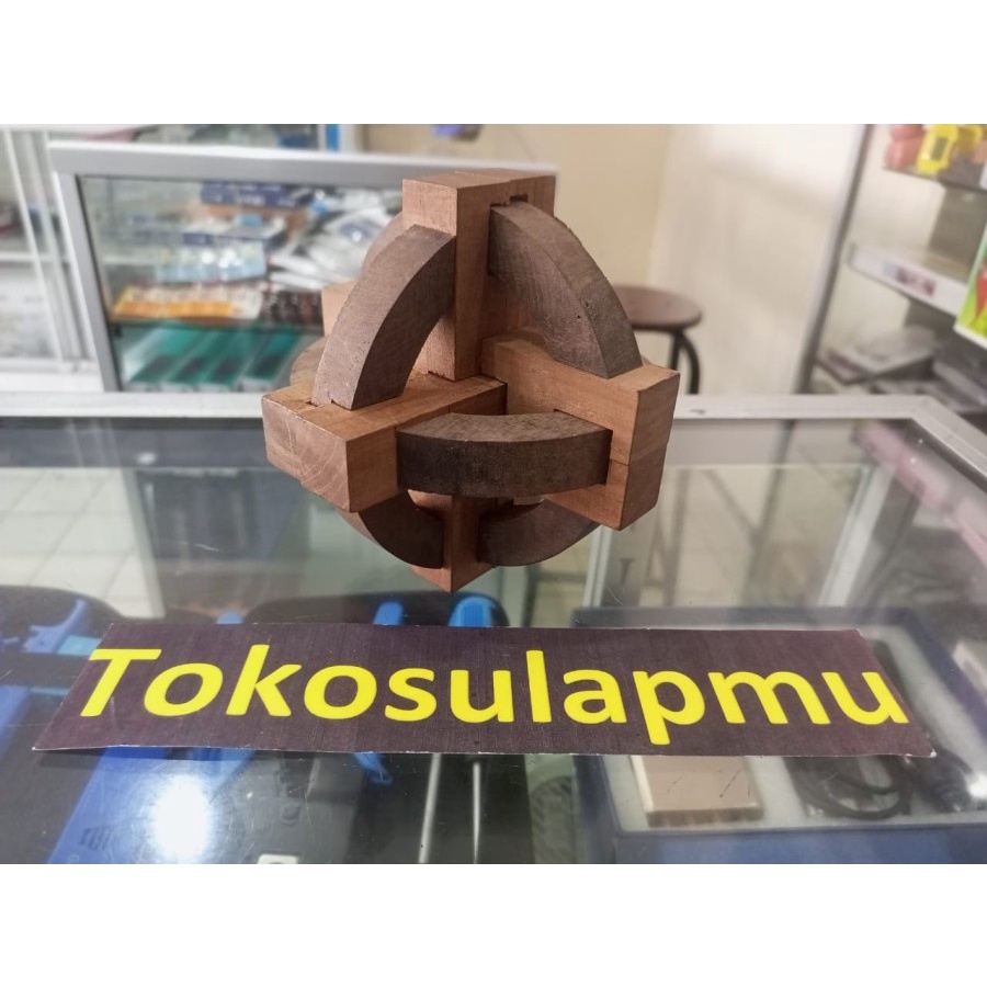 Puzzle Rubik Kayu Wood Model Ketiga