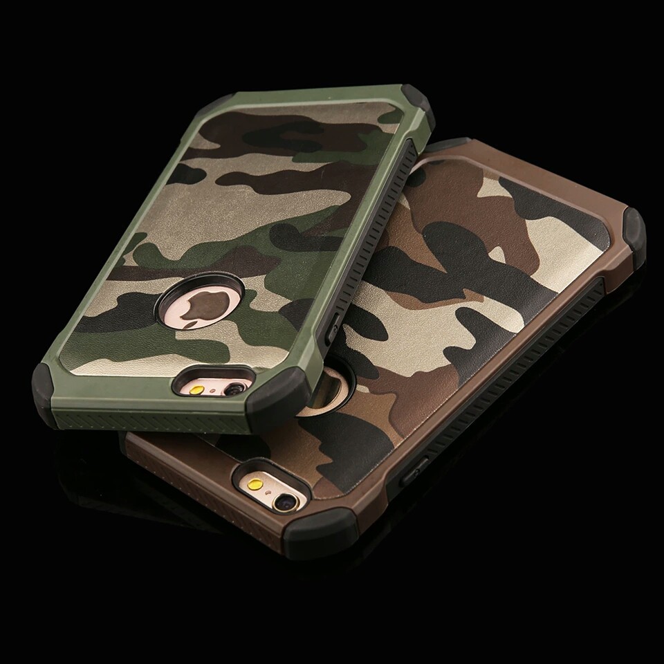 Terbaru iPhone 7 Army Camo Camouflage Case Shockproof