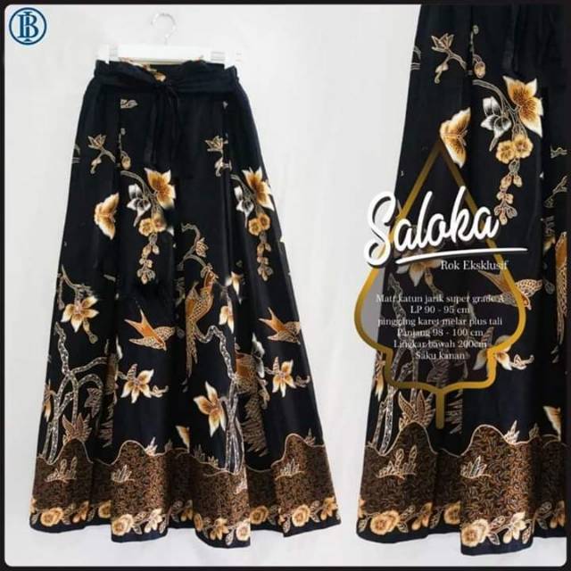 PREMIUM ROK BATIK PANJANG Rok Batik payung ,ROK KERJA , ROK KULIAH Rok umbrella , ROK payung BATIK ,