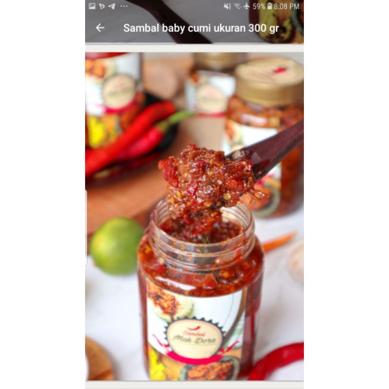 

sambal baby cumi 300gr