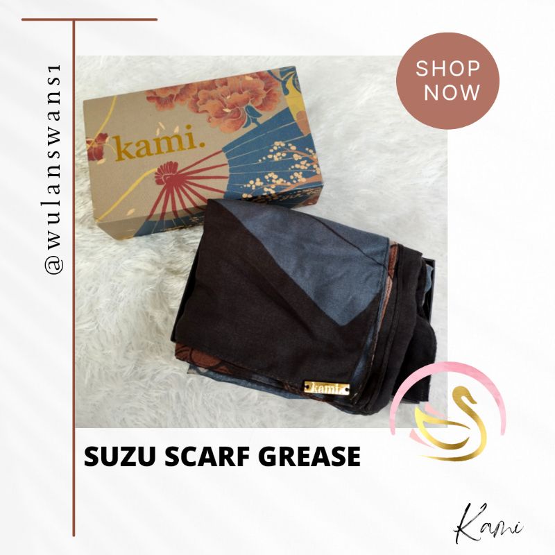 Suzu Scarf Grease By Kami Original No Preloved New Ori
