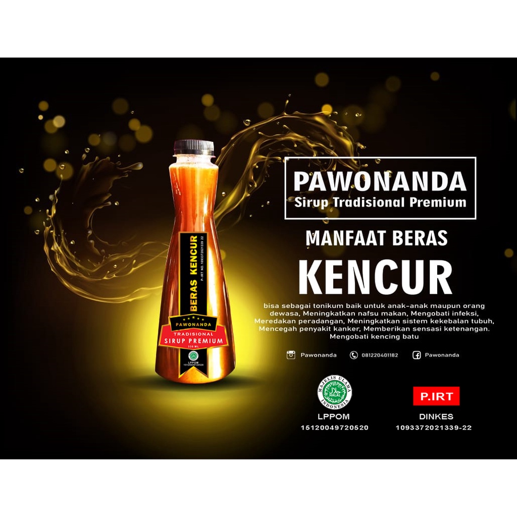 

BERAS KENCUR Sirup jamu Konsentrat Premium 330ml