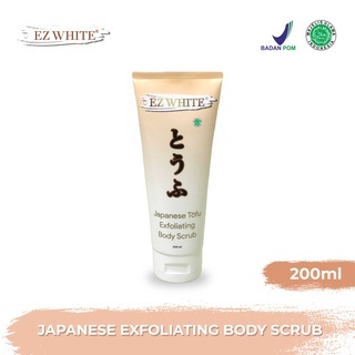 EZ WHITE JAPANESE TOFU EXFOLIATING BODY SCRUB/ LULUR TOFU
