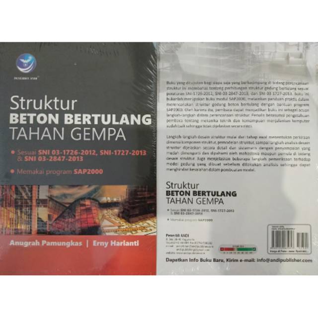 Jual BUKU Teknik Sipil STRUKTUR BETON BERTULANG TAHAN GEMPA Dengan ...