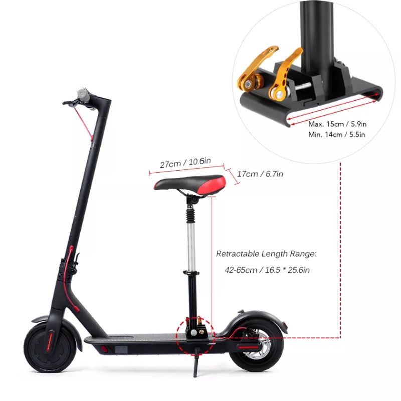 HARGA GROSIR!! BANGKU SKUTER LISTRIK 8,5 INCH / FOLDING SEAT SCOOTER ELECTRIC TERMURAH!! / SADEL SCOOTER LISTRIK XIAOMI