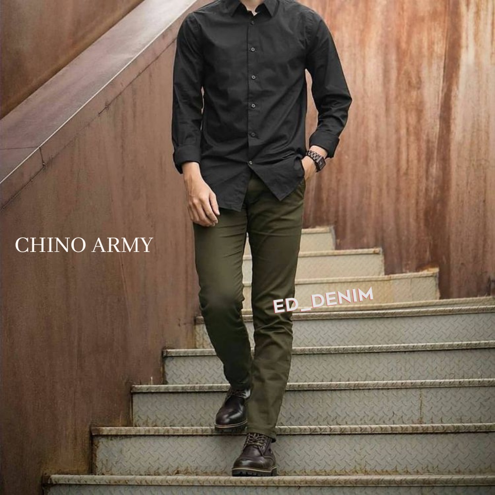 Celana Chino Original Premium Pria Slim Fit Stretch Casual Formal Chinos Premium