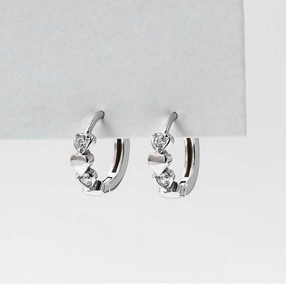 Anting Stud S925 Sterling Silver Zircon Bentuk Hati Gaya Korea Untuk Wanita