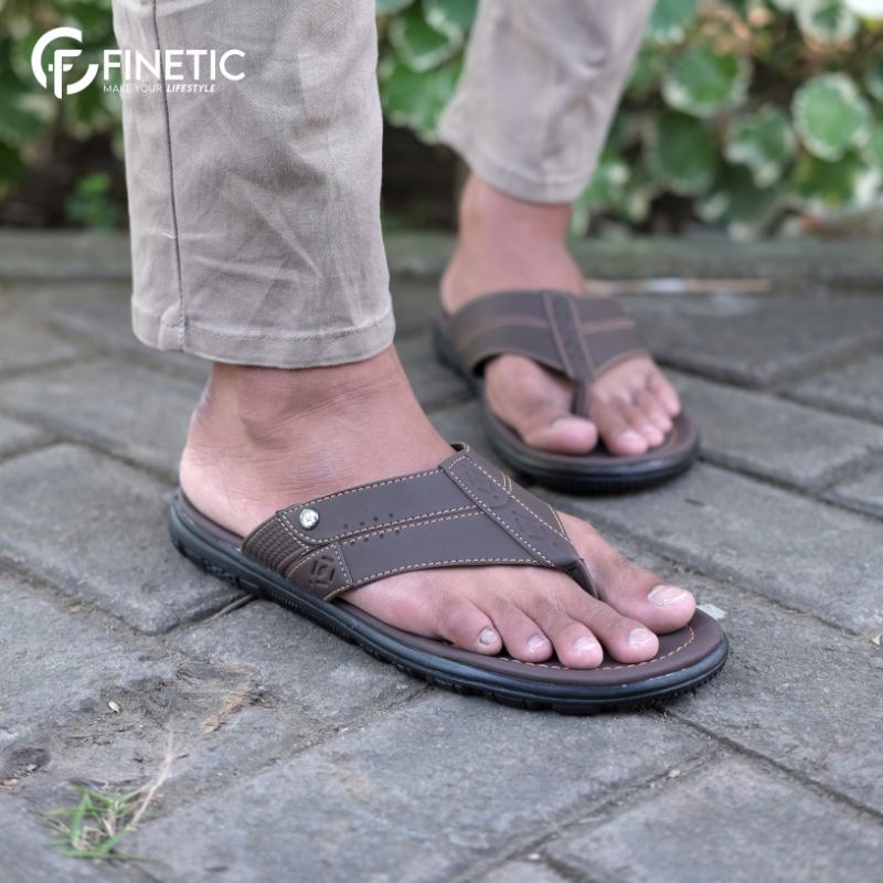 SANDAL PRIA KULIT FINETIC Z 04 ORIGINAL SENDAL JEPIT KULIT TERLARIS