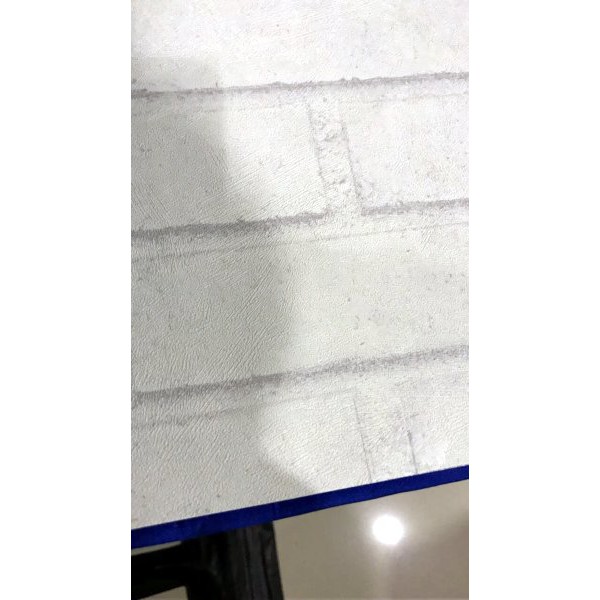 Wallpaper Dinding Tembok Motif Batu Bata Putih 2 Exclusive Elegant Premium Murah