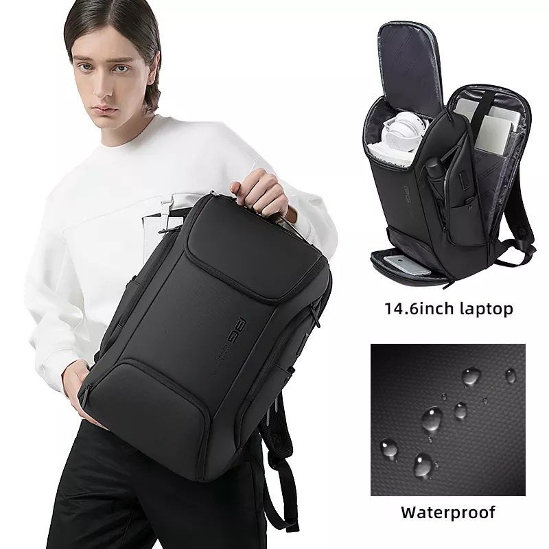 BG7267 Bange Tas Ransel pria Laptop Kerja Backpack USB 15.6 Inch