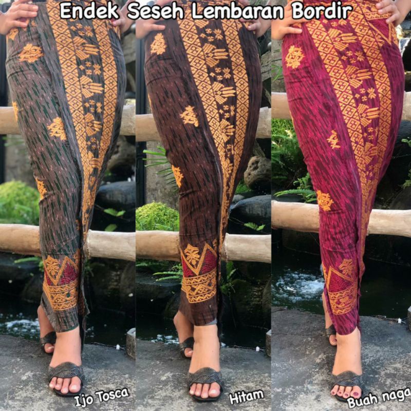 kamen lembaran endek bordir