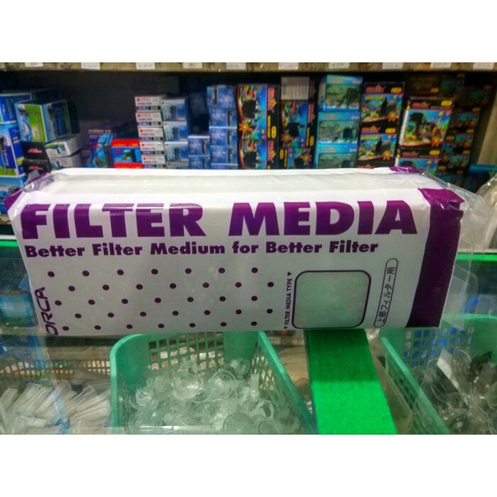 Kapas Putih ORCA 4 Lapis Busa Media Filter Aquarium Aquascape Tebal