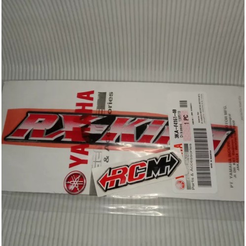 EMBLEM LIST STIKER LOGO RXKING RX KING NEW 2004 DI BOK BOX AKI ACCU HARGA PERBJI ORI 3KA-F4161-40