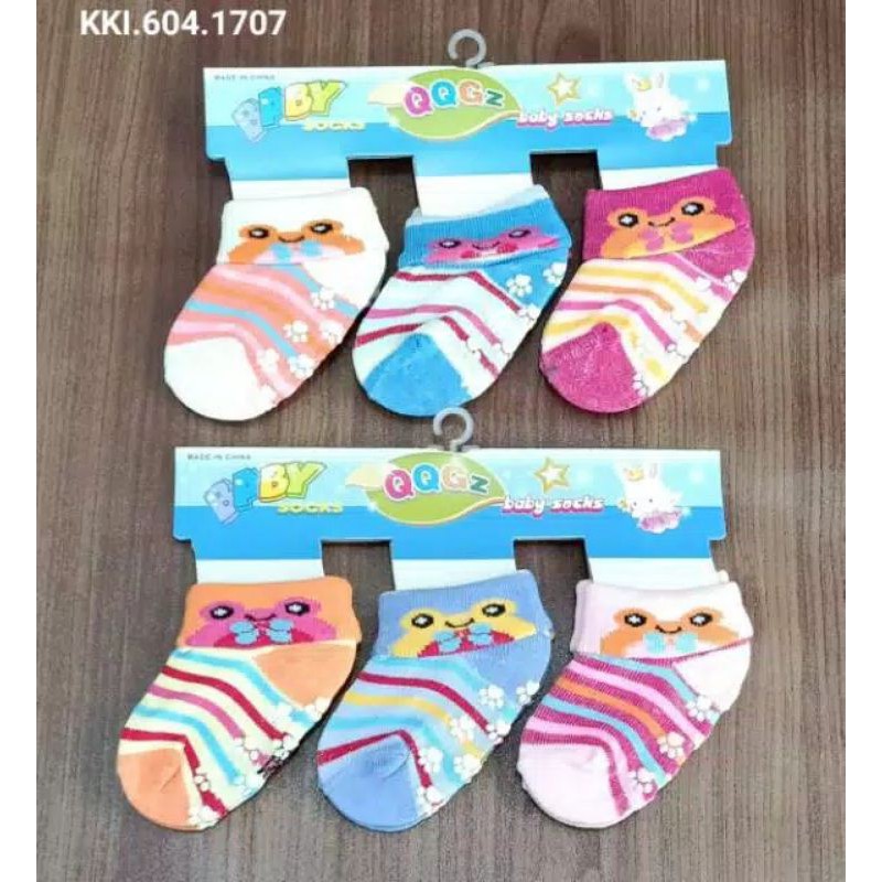 3 pcs!! Kaos Kaki Bayi Anti Selip Prewalker 3 -48M Laki Laki / Kaos Kaki Balita Anti Slip Cowok