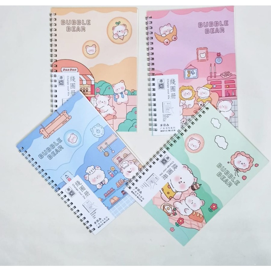 

Goodstore Buku Spiral A5/Buku Ring/Notebook/Diary/Planner/Buku Tulis/NotePad