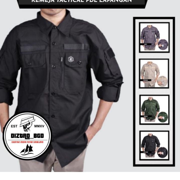 ▲ Kemeja Tactical PDL Lapangan Outdoor/Baju Taktikal Komunitas Kerja Hexagon Tangan Panjang ◘