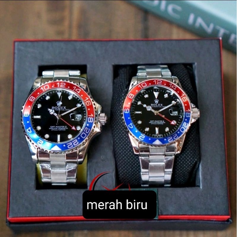 ROLEX AUTOMATIC SUBMARINER Couple / Satuan | GMT MASTER II Seri Batman Pepsi
