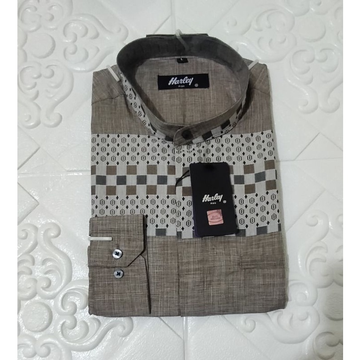 kemeja koko harley/kren/motip terbaru/original