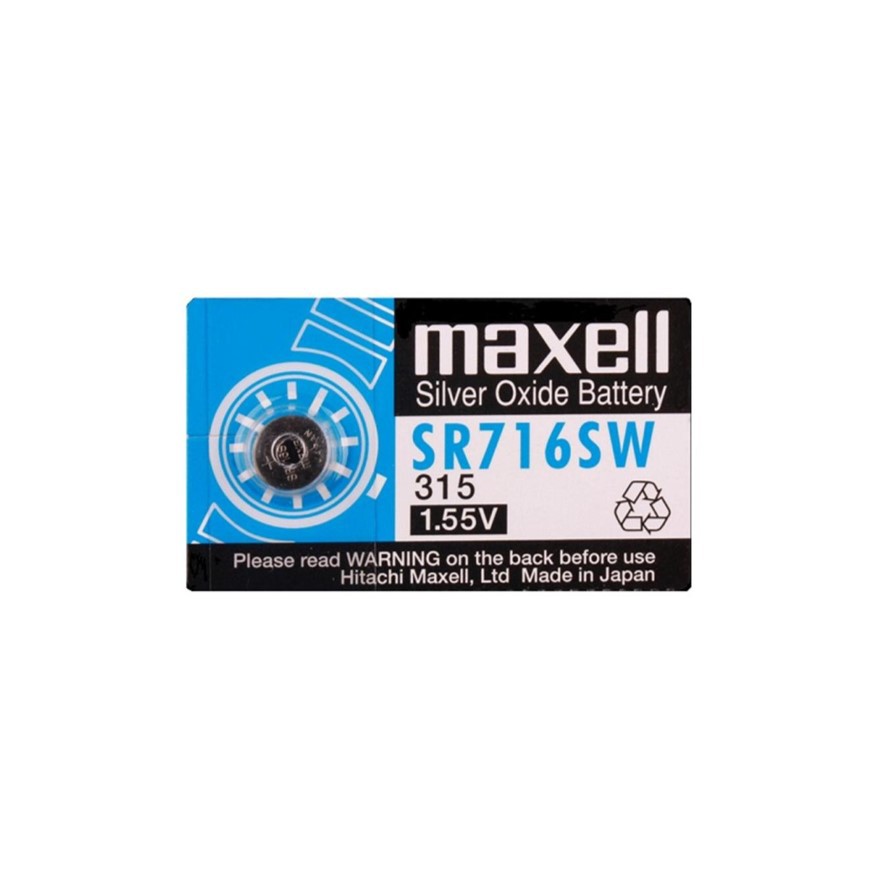 Baterai Maxell SR716 716 Original 315 SR716SW 1,55V Baterai Jam Tangan
