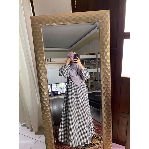 VINTAGE MIDI DRESS | tiisaa.shop | abaya murah | midi dress | korea style | aesthetic | adha