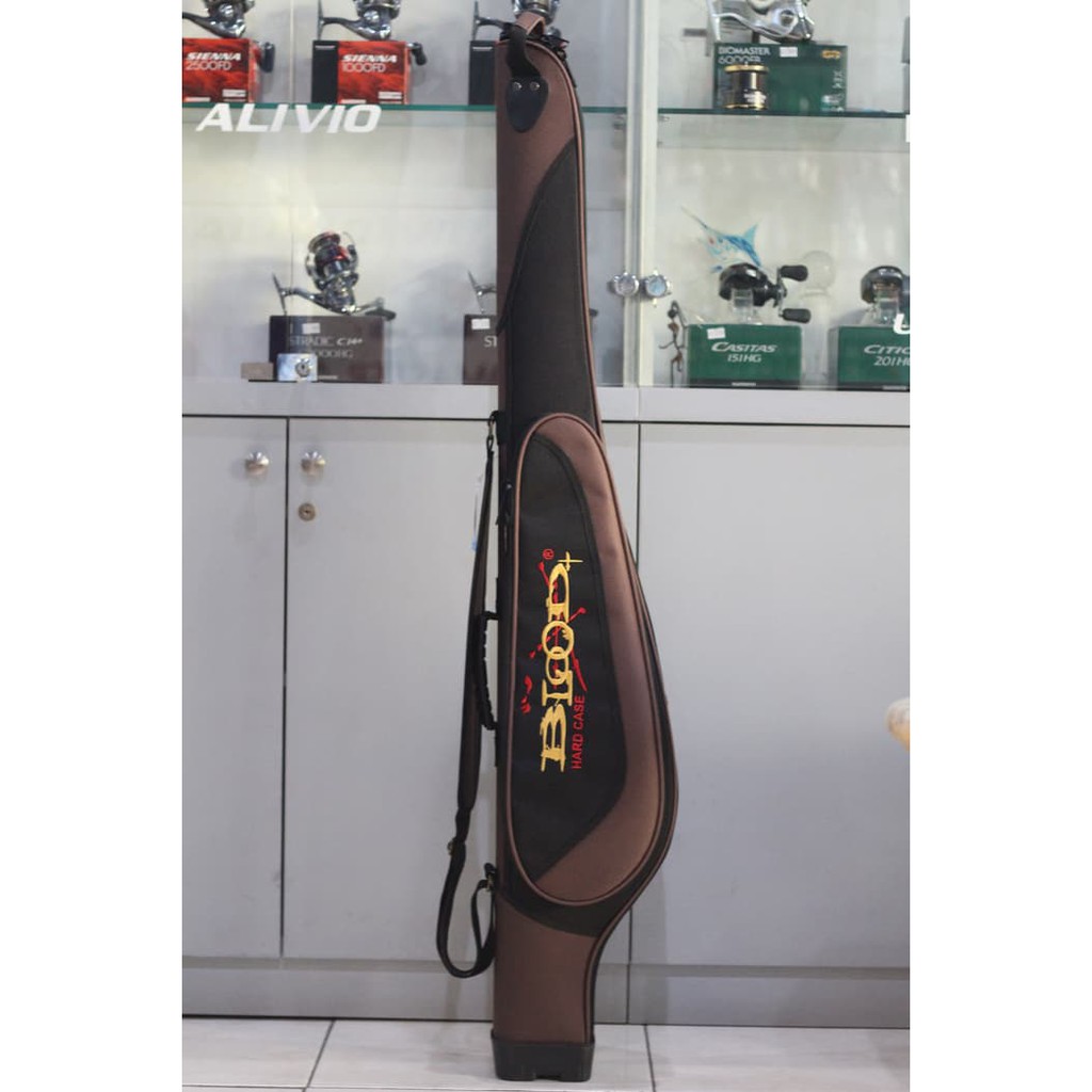 TERMURAH  / Tas Pancing Hardcase Blood 120 (Brown)