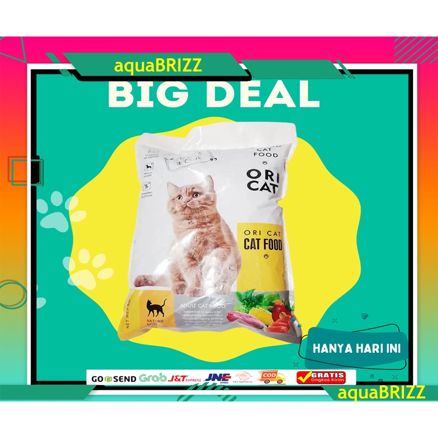 ORI CAT ORICAT Adult 1 kg Makanan Kucing Premium Cat Food BENTUK KIBBLE DAN IKAN