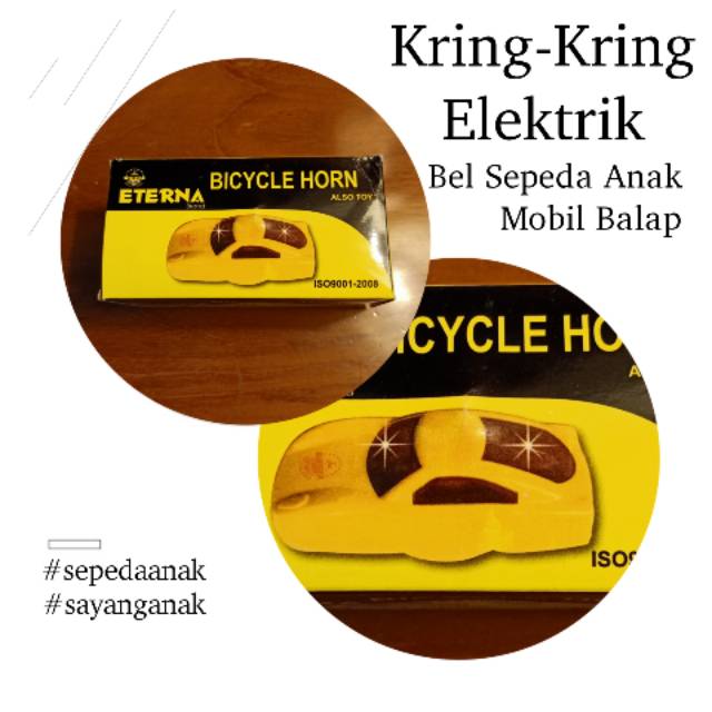 [Kring-Kring Elektrik] Bel Elektrik Sepeda Anak Mobil Balap