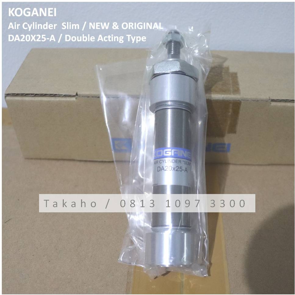 Jual KOGANEI AIR CYLINDER SLIM DA20X25A DOUBLE ACTING TYPE & SHORT