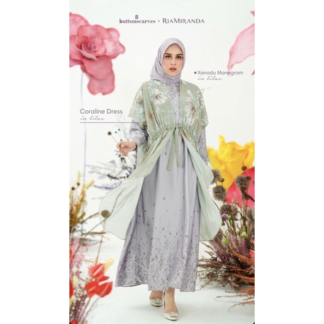 CORALINE DRESS THE XANADU BUTTONSCARVES X RIA MIRANDA NEW SALE❣️ ❣️ ❣️