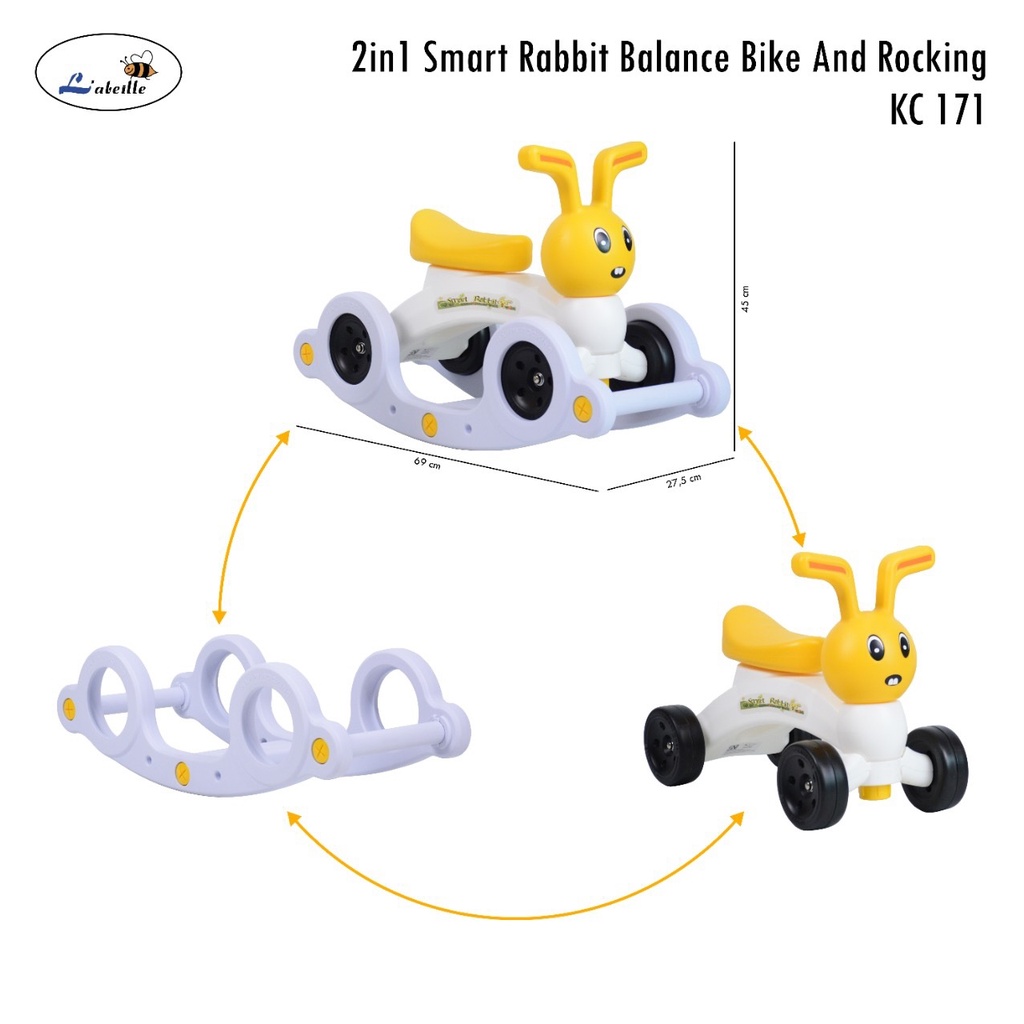 Mainan Sepeda Anak Rabbit Bike 121 Kidu Toys