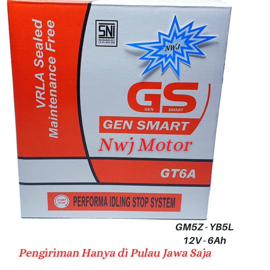 (WB46X) >Aki Motor Yamaha Vega R (2004-2008) Vega ZR (2009-2011) GM5Z - 3B GT6A YB5L-B GS MF Aki Ker