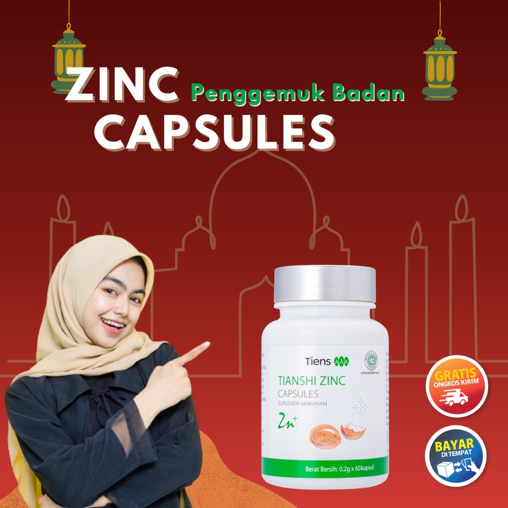 Zinc Capsules Suplemen Penggemuk Badan Terlaris Tiens Obat Menambah Berat Badan Herbal Ampuh Murah