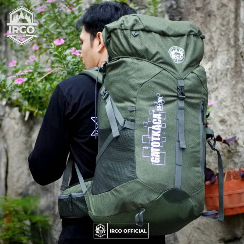 BONUS RAINCOVER NEW TAS CARRIER GATOT KACA 50+10 L IRCO OFFICIAL ADMIN 3 ARMY FAST RESPON ARMY